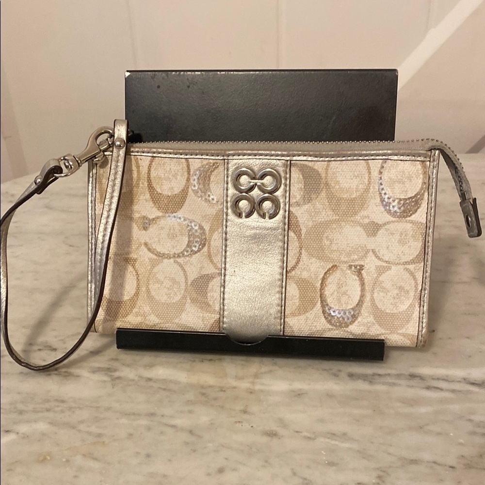 695 Coach Julia embellished zippy bag y2k preo